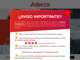 'adecco.com.mx' screenshot