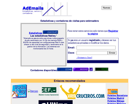 'ademails.com' screenshot