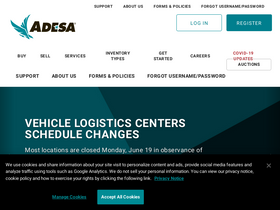 'adesa.com' screenshot