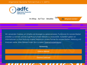 'adfc.de' screenshot