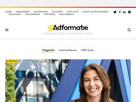 'adformatie.nl' screenshot
