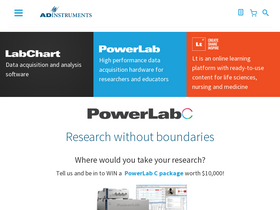 'adinstruments.com' screenshot