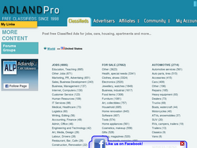 'adlandpro.com' screenshot