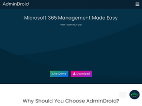 'admindroid.com' screenshot