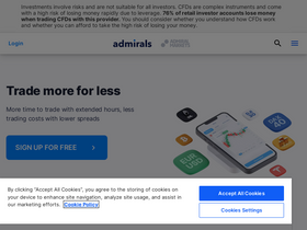 'admiralmarkets.com' screenshot