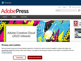 'adobepress.com' screenshot