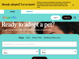 'adoptapet.com' screenshot