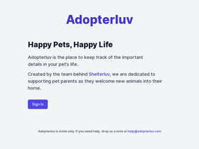 'adopterluv.com' screenshot