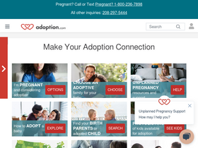'adoption.com' screenshot