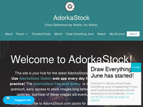 'adorkastock.com' screenshot