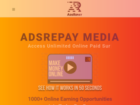 'adsrepay.com' screenshot