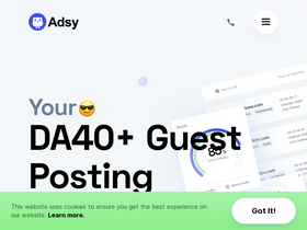 'adsy.com' screenshot