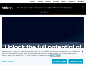 'adtran.com' screenshot