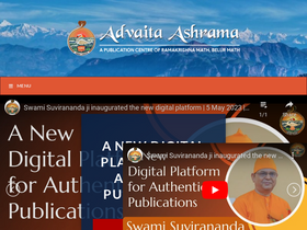 'advaitaashrama.org' screenshot