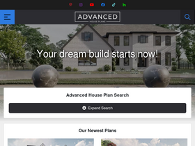 'advancedhouseplans.com' screenshot