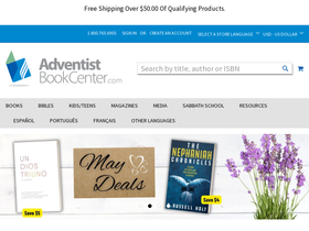 'adventistbookcenter.com' screenshot
