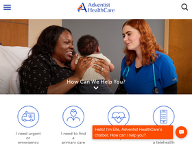 'adventisthealthcare.com' screenshot