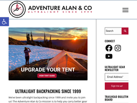 'adventurealan.com' screenshot
