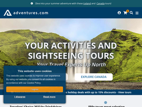 'adventures.com' screenshot