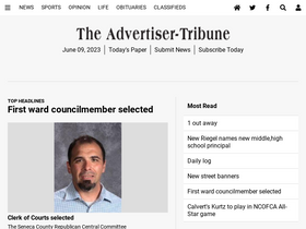 'advertiser-tribune.com' screenshot