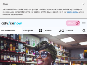 'advicenow.org.uk' screenshot