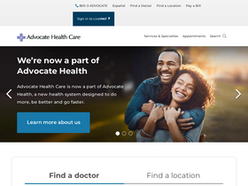 'advocatehealth.com' screenshot