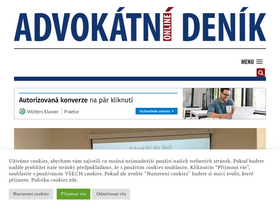'advokatnidenik.cz' screenshot
