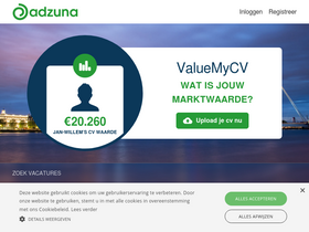 'adzuna.nl' screenshot