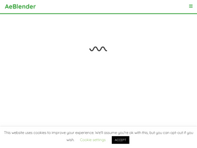'aeblender.com' screenshot