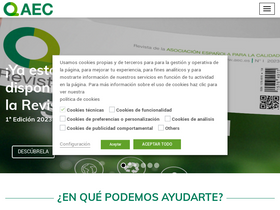 'aec.es' screenshot