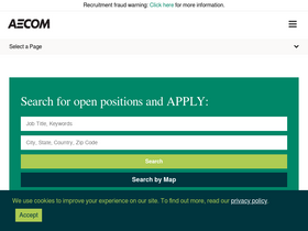 'aecom.jobs' screenshot