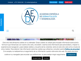 'aedv.es' screenshot