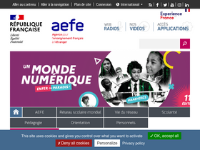 'aefe.fr' screenshot
