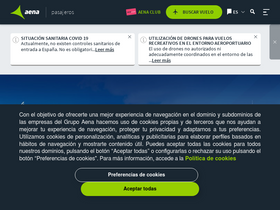 'aena.es' screenshot