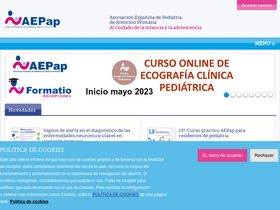 'aepap.org' screenshot