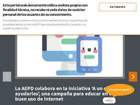 'aepd.es' screenshot