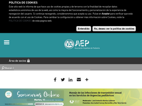 'aeped.es' screenshot