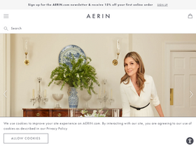 'aerin.com' screenshot