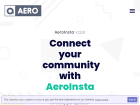 'aeroinsta.com' screenshot