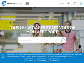 'aeroports-voyages.fr' screenshot