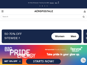 'aeropostale.com' screenshot