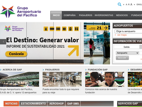 'aeropuertosgap.com.mx' screenshot