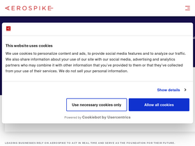 'aerospike.com' screenshot