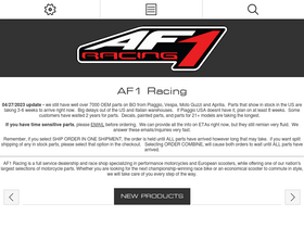 'af1racing.com' screenshot