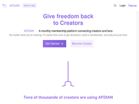 'afdian.net' screenshot