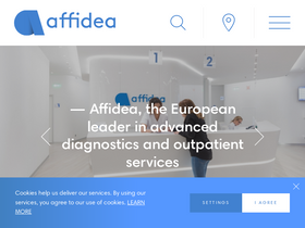 'affidea.com' screenshot
