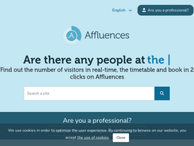'affluences.com' screenshot