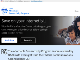 'affordableconnectivity.gov' screenshot