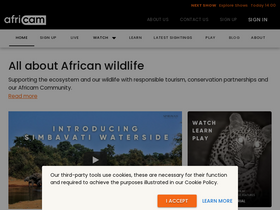 'africam.com' screenshot