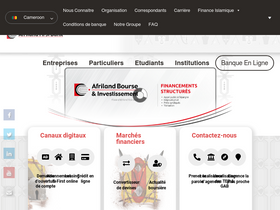 'afrilandfirstbank.com' screenshot